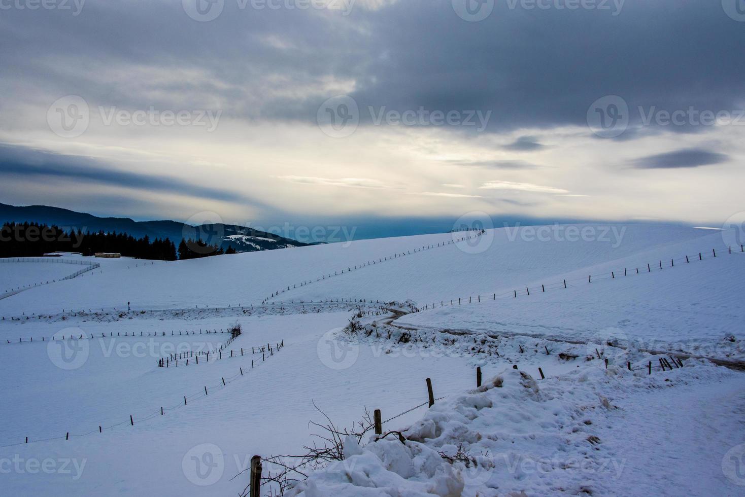 Trennungen im Schnee foto