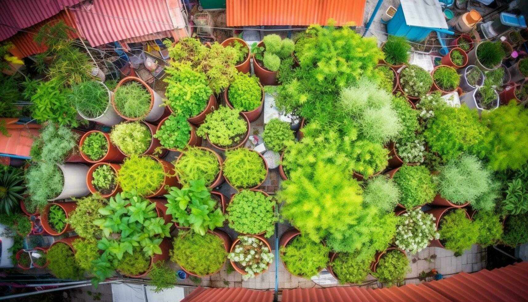 Markt Verkäufer verkauft frisch organisch produzieren im Stadt Straße Geschäft generiert durch ai foto