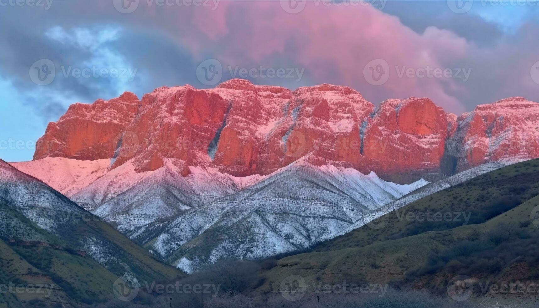 majestätisch Berg Bereich, extrem Terrain, Schönheit im Natur, Wandern Abenteuer generiert durch ai foto
