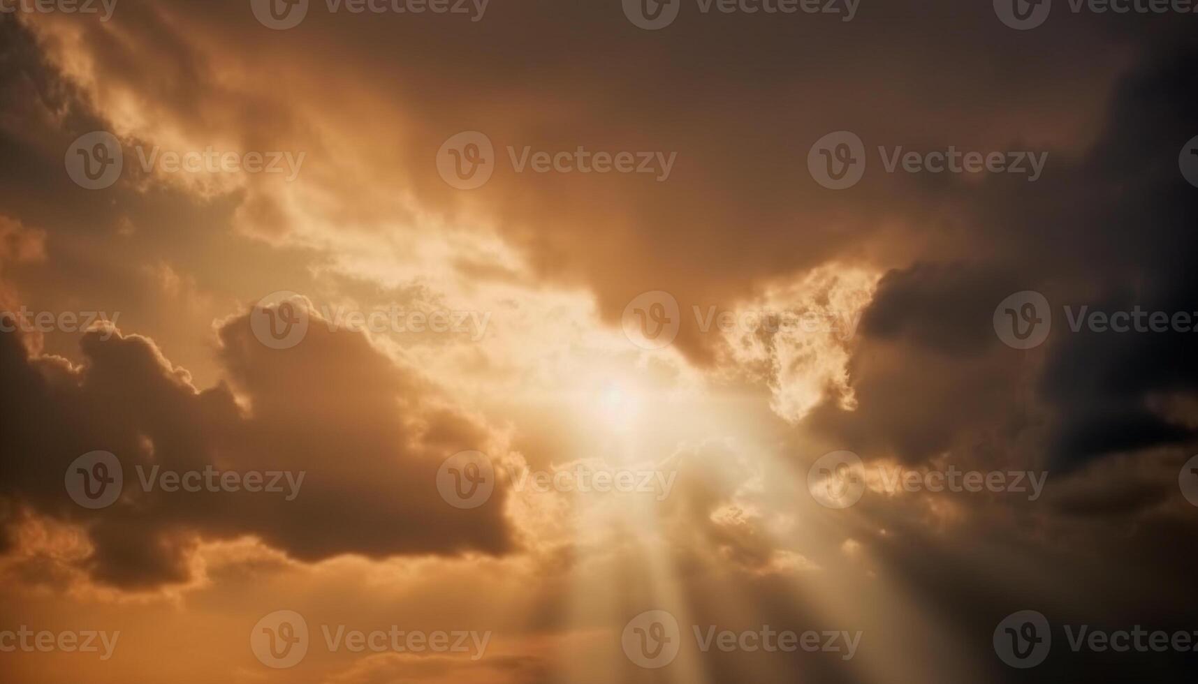 beschwingt Himmel, flauschige Wolken, Schönheit im Natur, still Szene draußen generiert durch ai foto