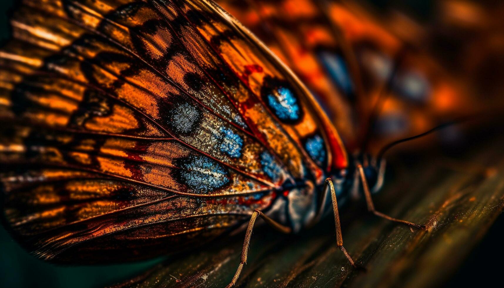 beschwingt Schmetterling Flügel Anzeigen natürlich Schönheit draußen generiert durch ai foto