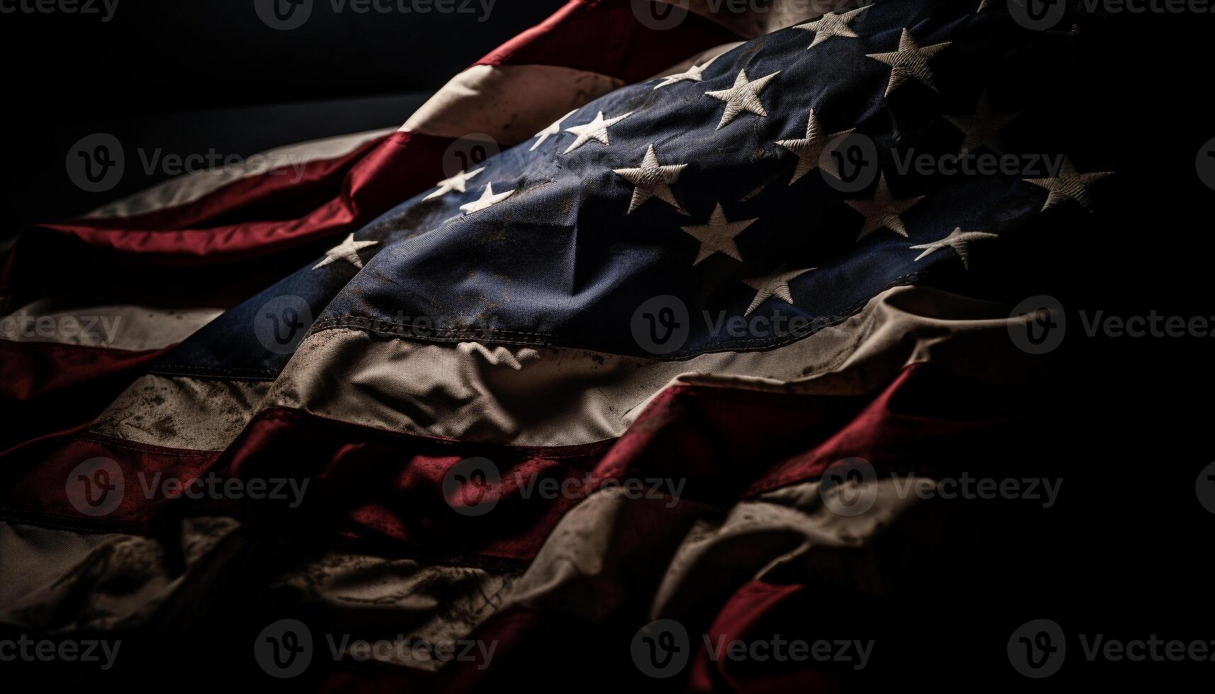 patriotisch Feier mit amerikanisch Flagge Hintergrund generiert durch ai foto