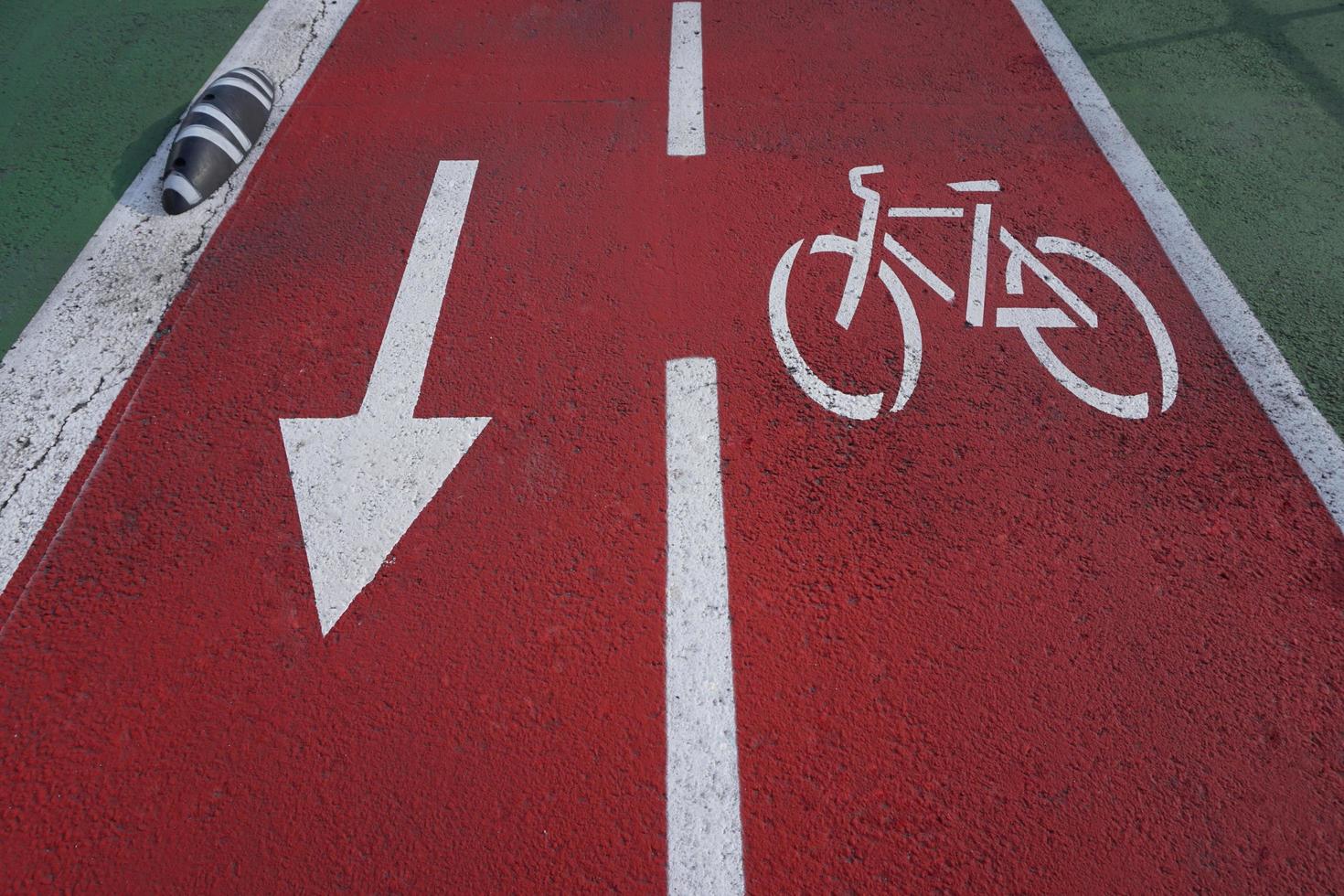 Fahrradverkehrssignal auf der Straße foto