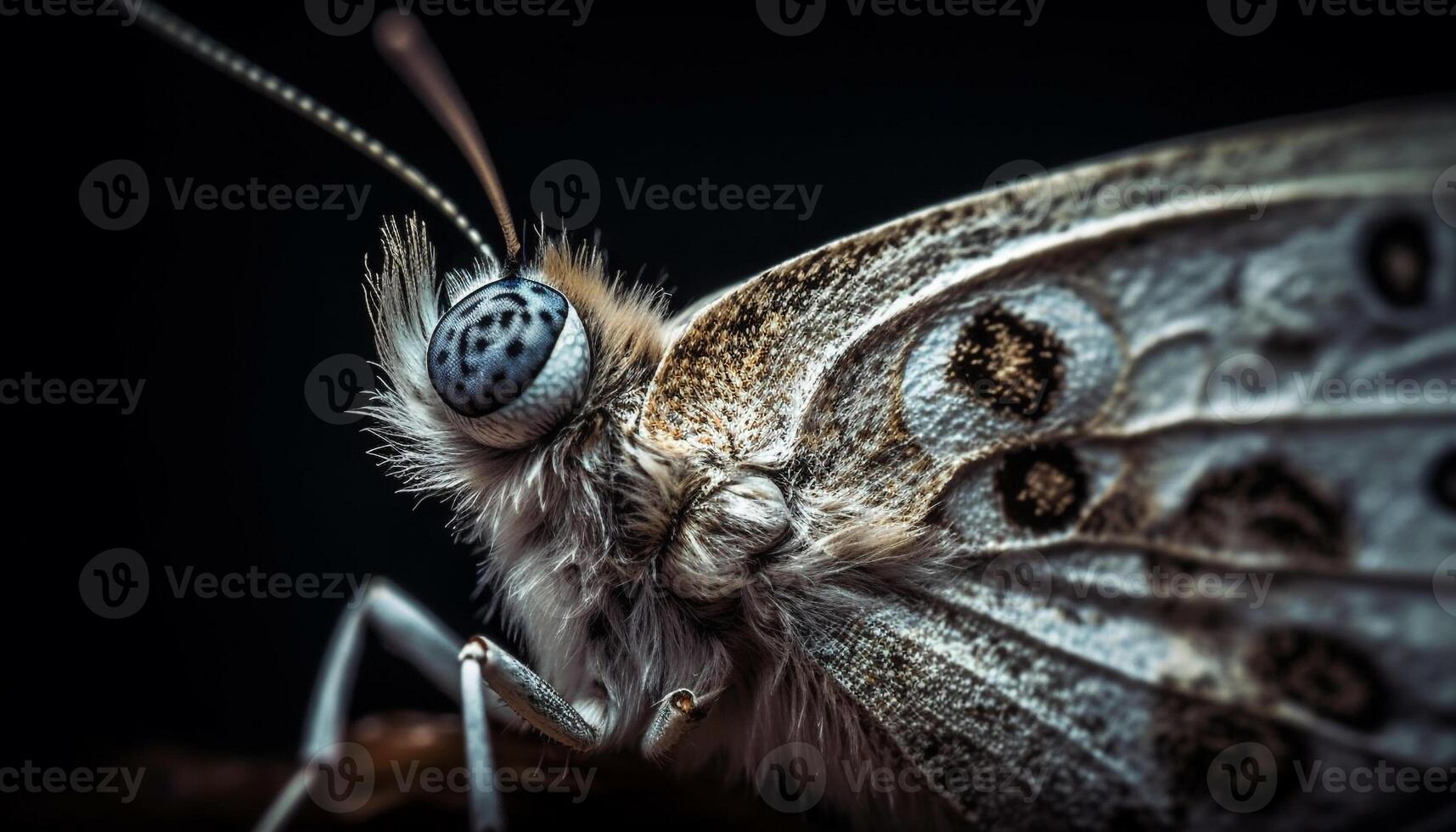 Schönheit im Natur Schmetterling Flügel im Makro generiert durch ai foto