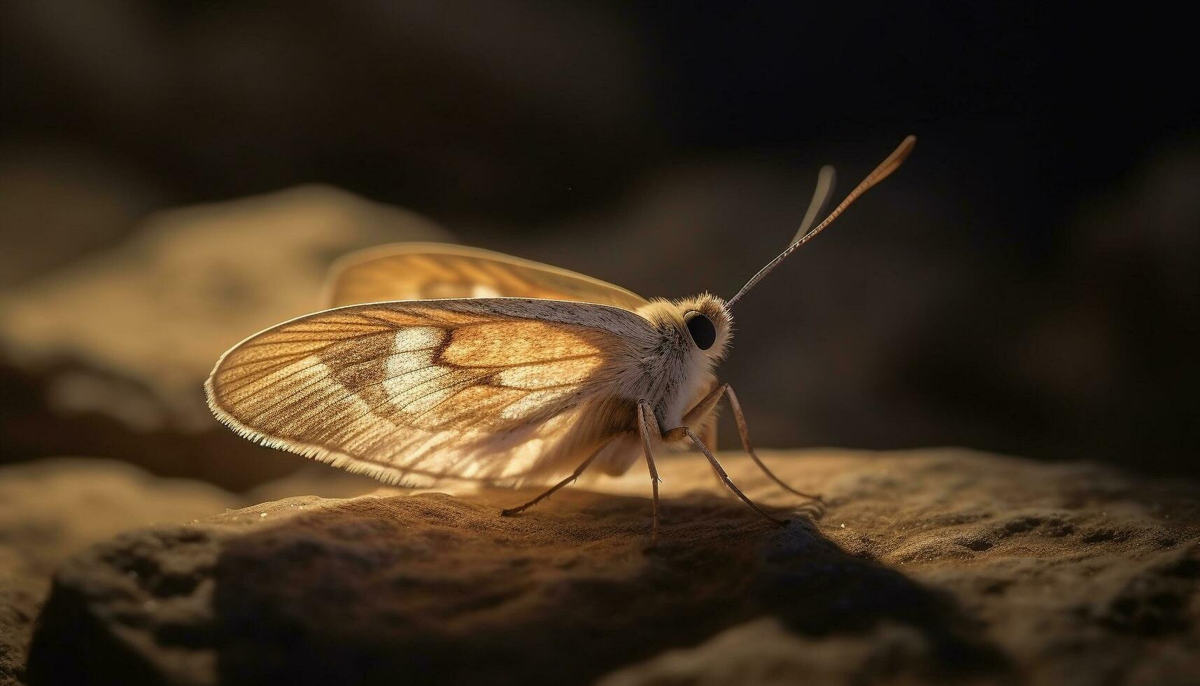 multi farbig Schmetterling Flügel im extrem schließen oben generiert durch ai foto