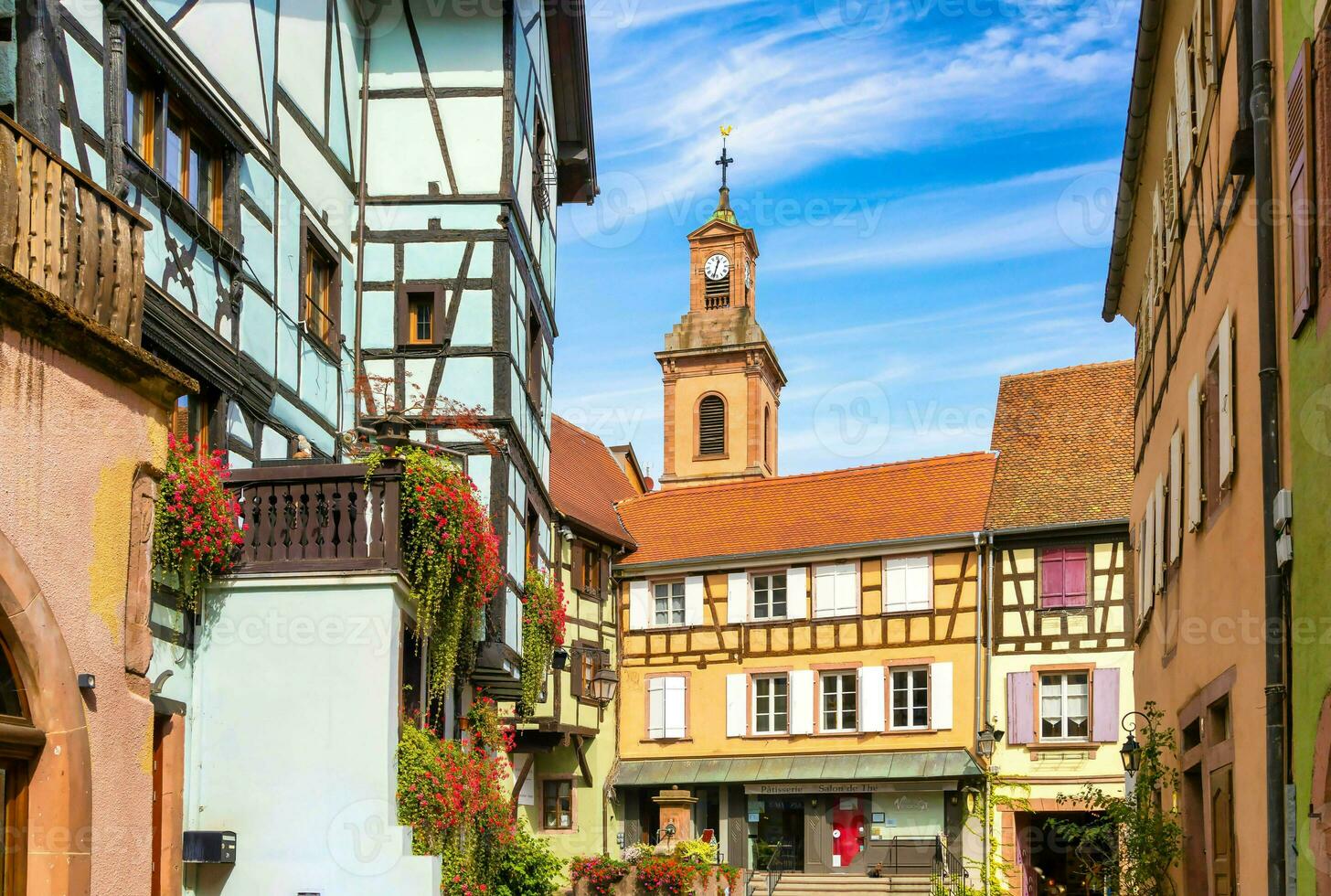 Landschaft von Elsass Region im Frankreich foto