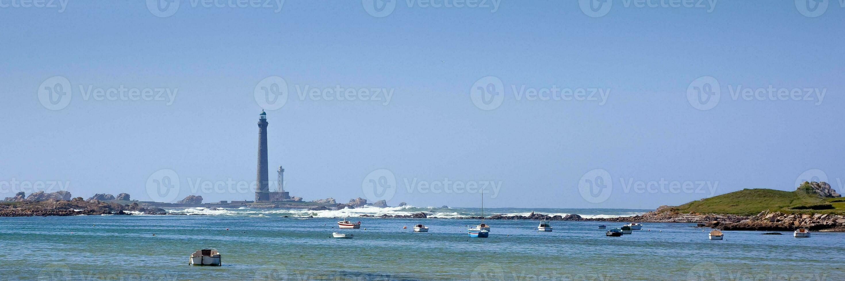 Leuchtturm beim plouguemeau im Frankreich foto