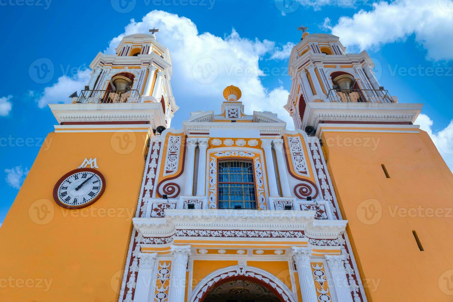 Mexiko, Cholula, unser Dame von Heilmittel katholisch Kirche gebaut auf oben von Pyramide im puebla Zustand foto