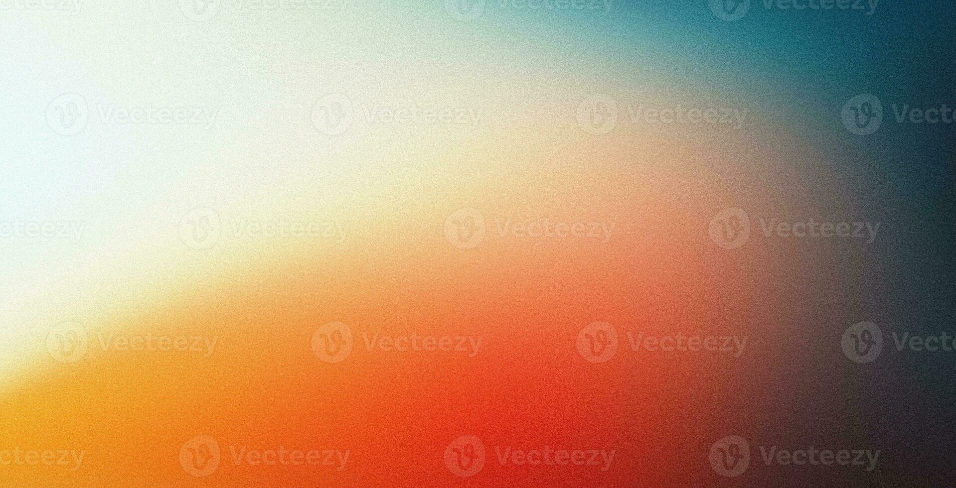 blaugrün Orange schwarz Farbe Gradient Hintergrund, körnig Textur Wirkung, Poster Banner Landung Seite Hintergrund Design foto