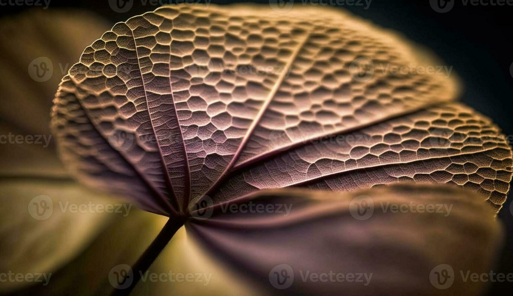 beschwingt Makro Pflanze Muster im brillant Farben generiert durch ai foto