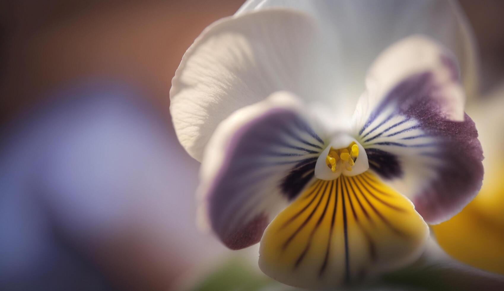 schließen oben von ein schön Rosa Orchidee Blütenblatt generiert durch ai foto