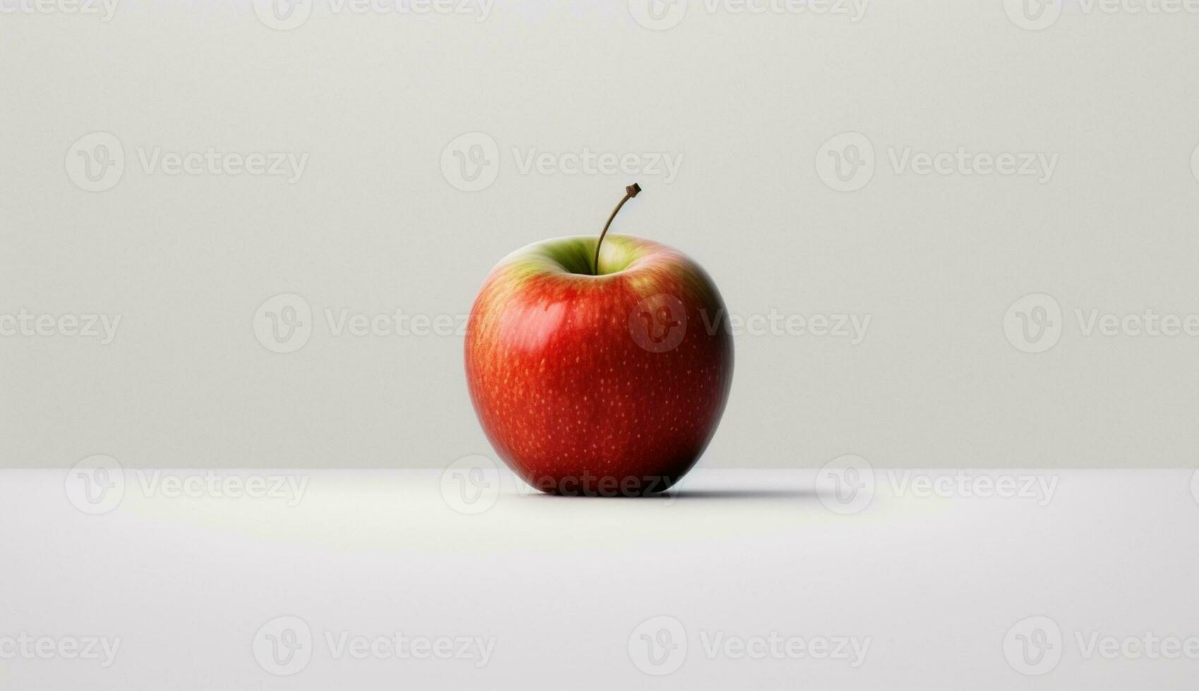 frisch und saftig organisch Apfel auf Weiß Hintergrund ,generativ ai foto