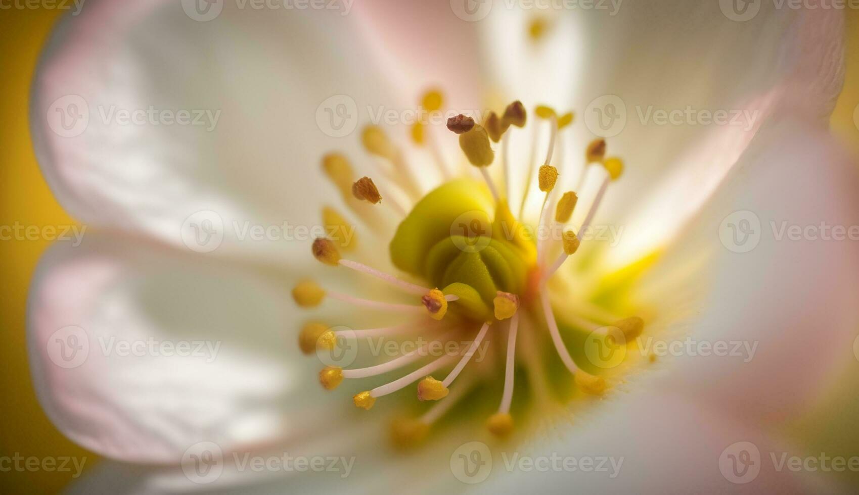 schließen oben von ein Single Blumen Blütenblatt Schönheit ,generativ ai foto