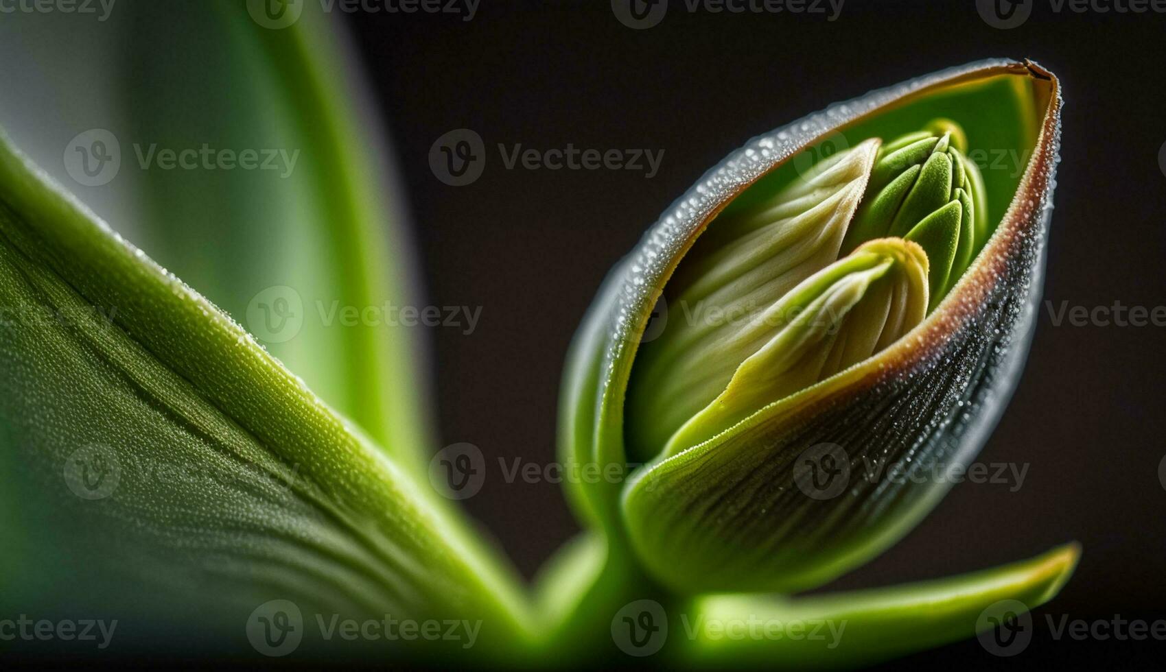 Natur Schönheit scheint im ein Single Blume generiert durch ai foto