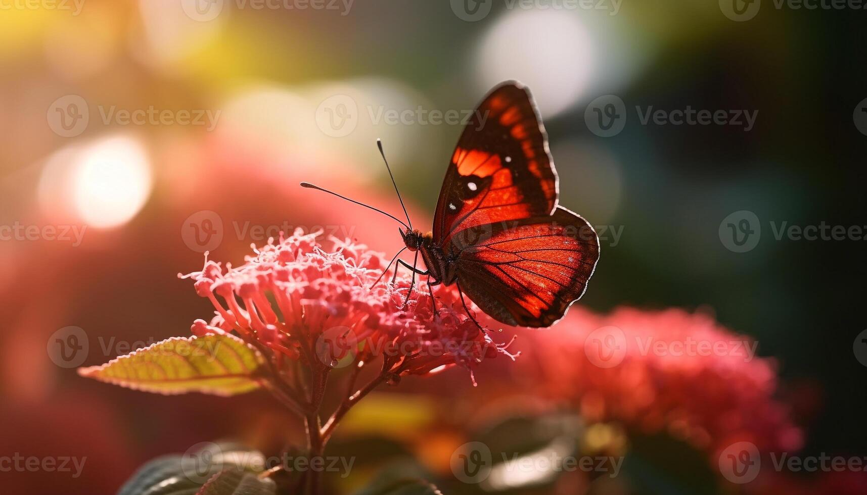 das beschwingt Schmetterling multi farbig Flügel Vitrine natürlich Schönheit draußen generiert durch ai foto