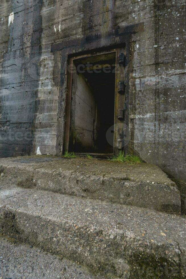 Batterie fiemel. Deutsche Bunker von Wort Krieg zwei. foto