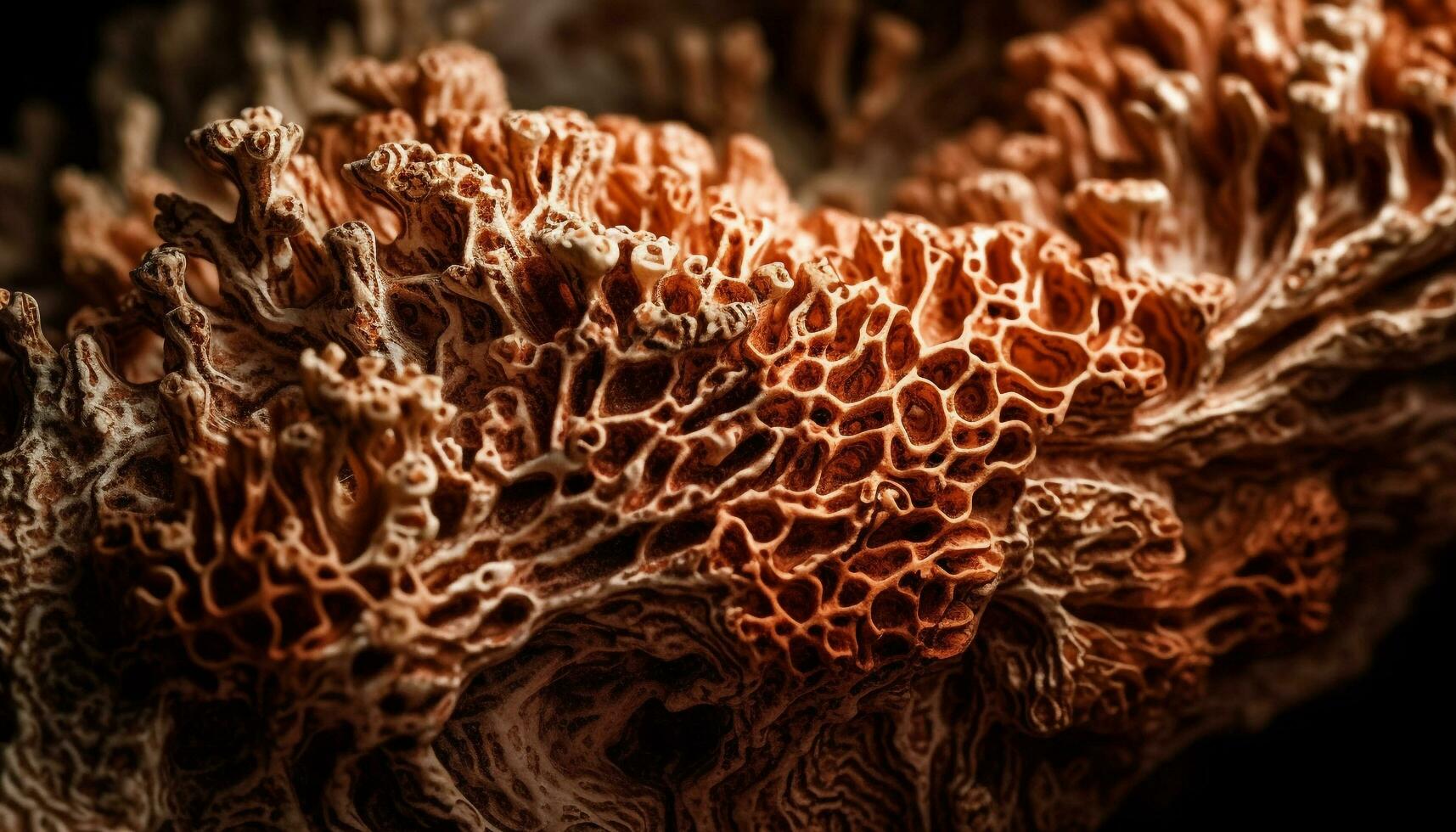 bunt cnidarian Koralle mit vergiften gefüllt Tentakeln generiert durch ai foto