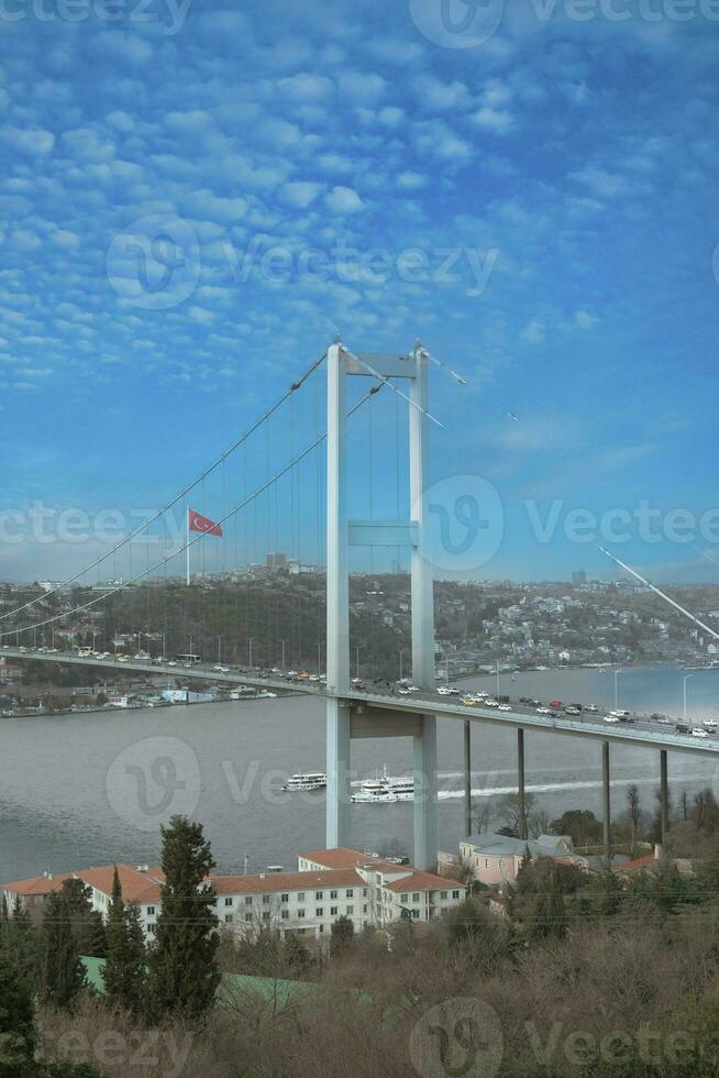 Bosporus-Brücke in Istanbul, Türkei foto