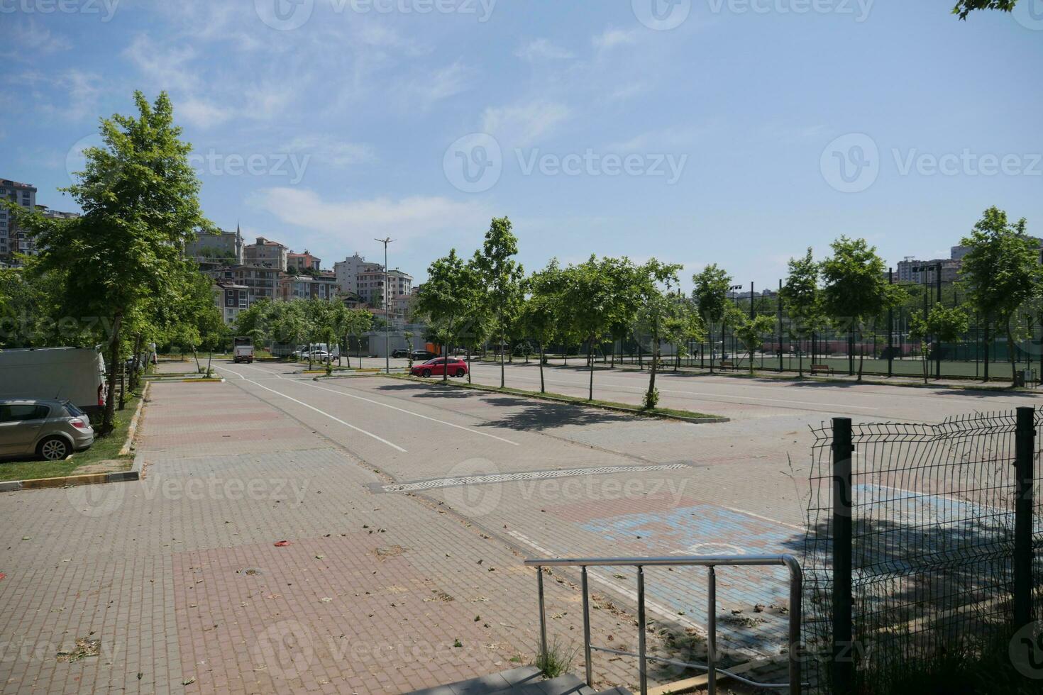 leeren Auto Parkplatz im Truthahn . foto