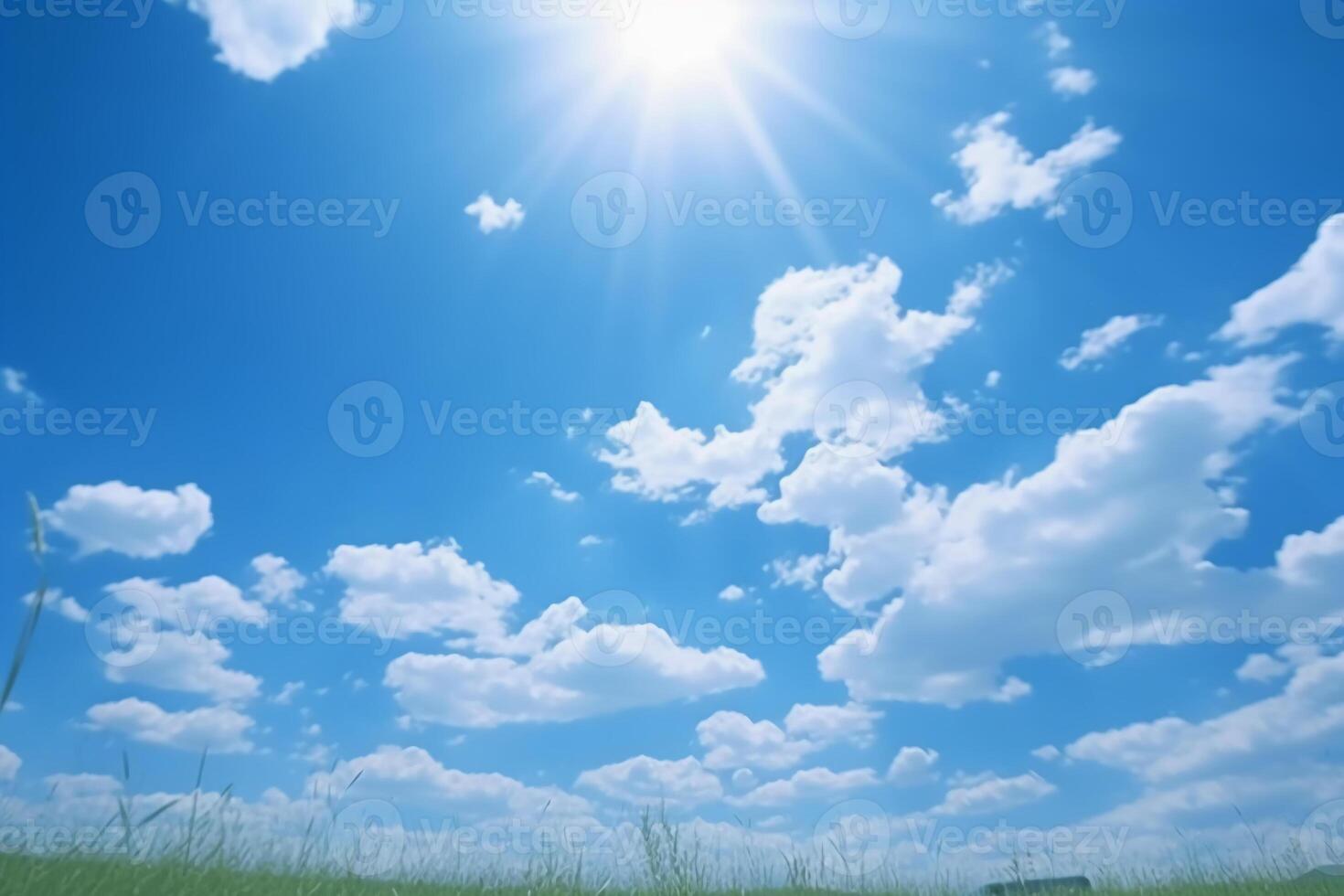 Japan, Hochsommer, Blau Himmel, klar Himmel. ai generativ foto