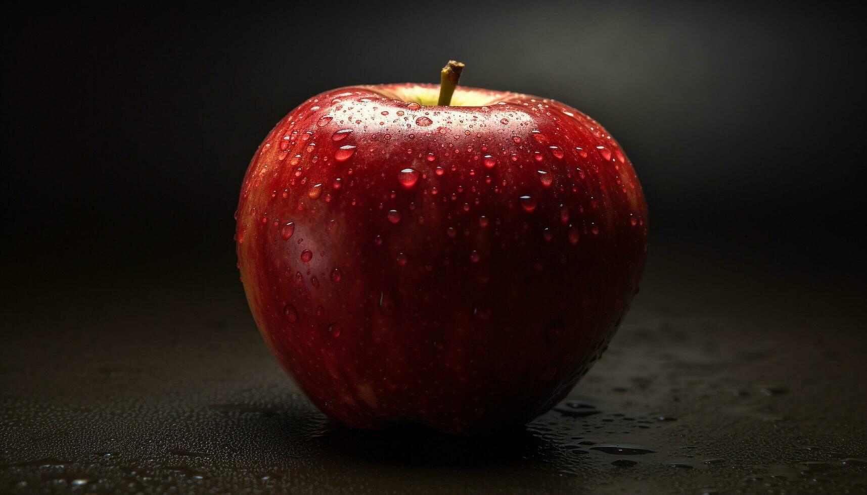 saftig rot köstlich Apfel, frisch und reif, perfekt gesund Snack generiert durch ai foto
