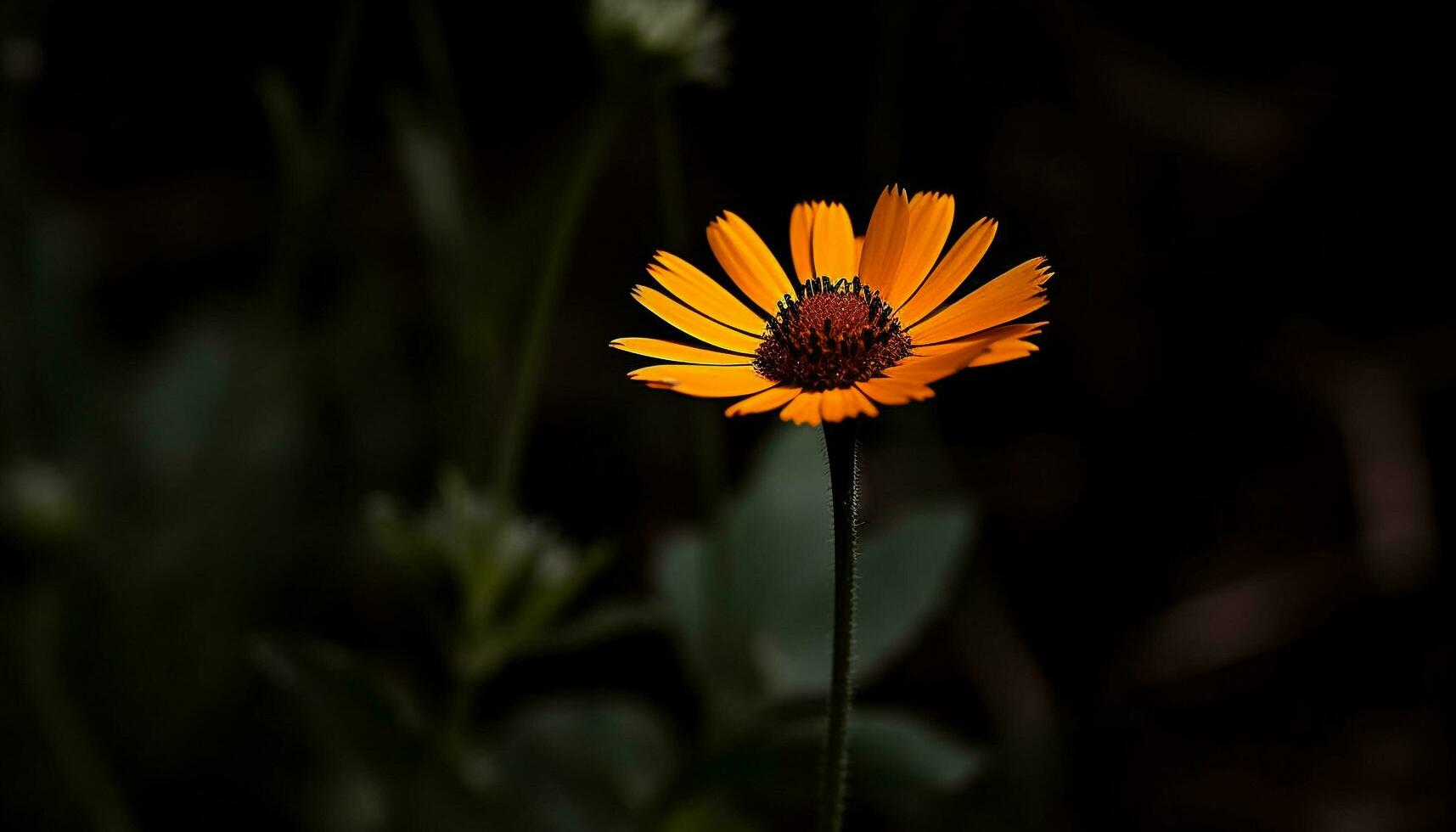 beschwingt Kamille blühen im Wiese, umgeben durch Wildblumen und Gänseblümchen generiert durch ai foto