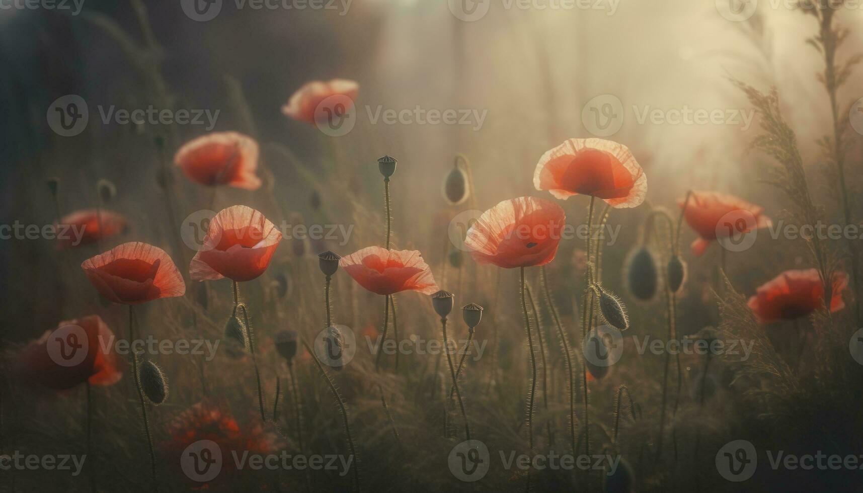 beschwingt Wildblume Wiese Vitrinen Schönheit im Natur multi farbig Wachstum generiert durch ai foto