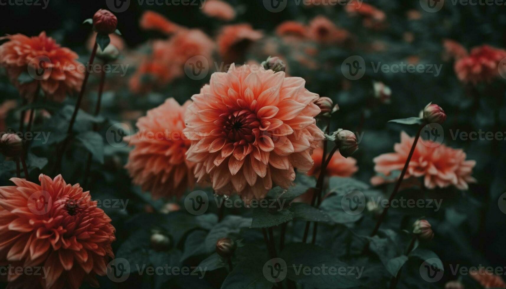 beschwingt multi farbig Blumen im ein formal Garten Vitrine Natur Schönheit generiert durch ai foto