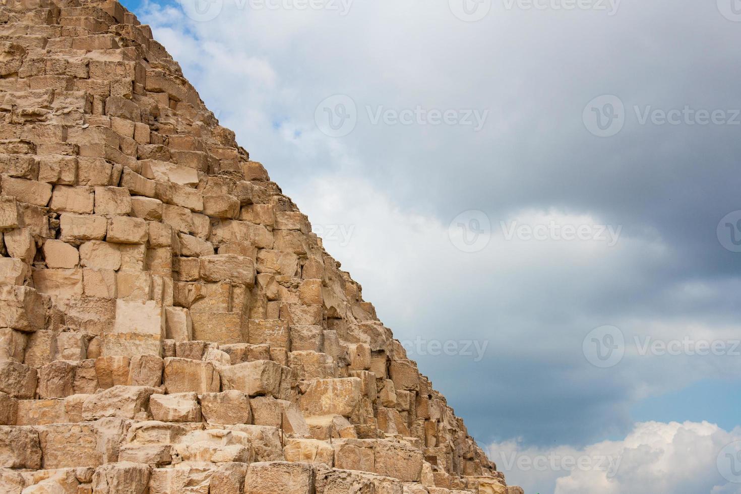Fragment der großen Pyramide foto