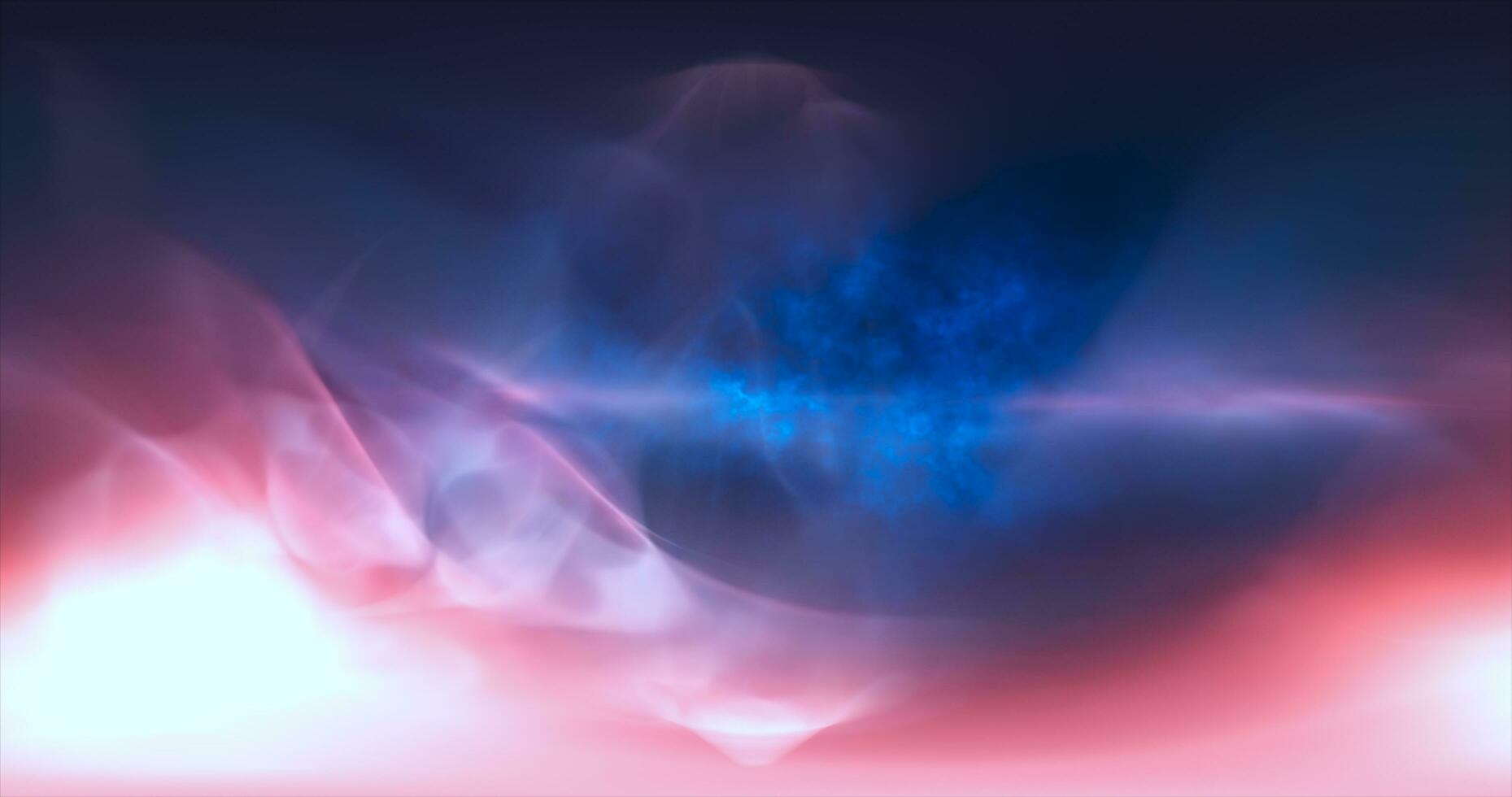 abstrakt Wellen von irisierend glühend Energie magisch kosmisch galaktisch Wind hell abstrakt Hintergrund foto