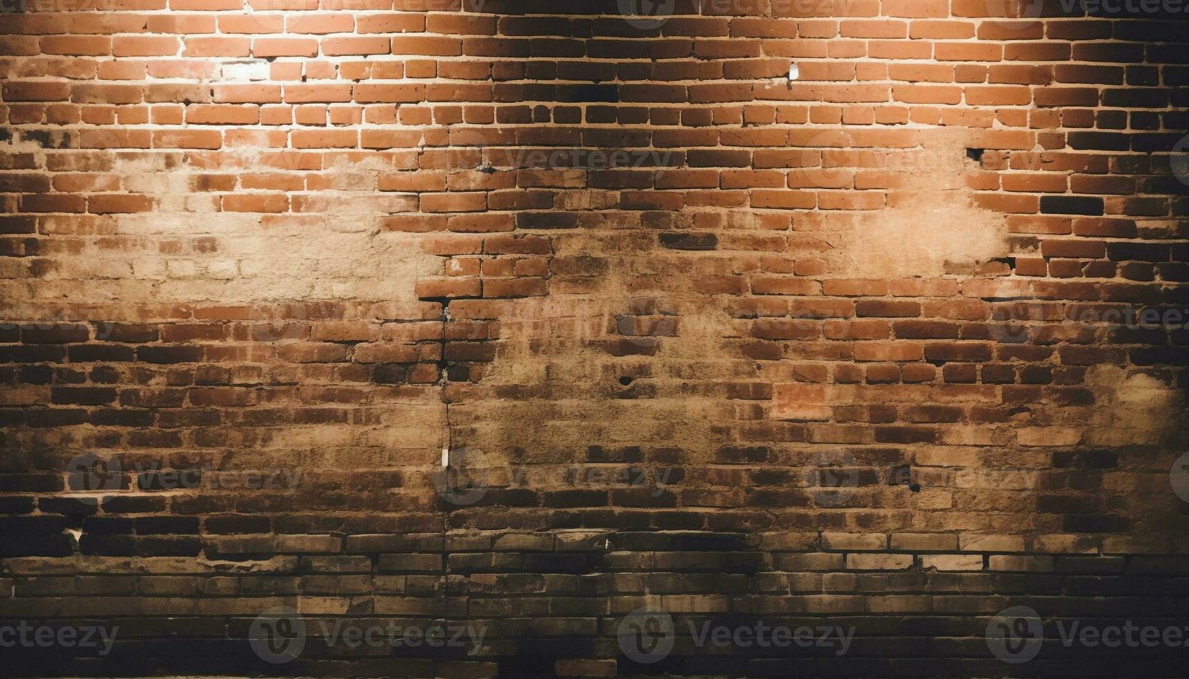 abstrakt Muster von verwittert Backstein Mauer schafft grungy Hintergrund generiert durch ai foto