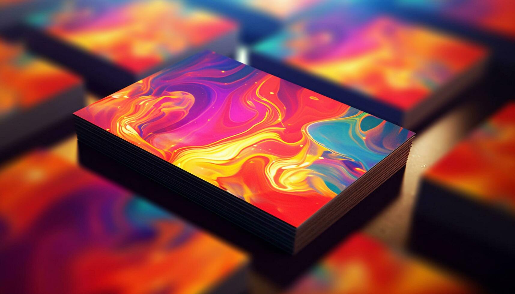 abstrakt Flamme Hintergründe mit multi farbig Muster entzünden Kreativität und Feuer generiert durch ai foto
