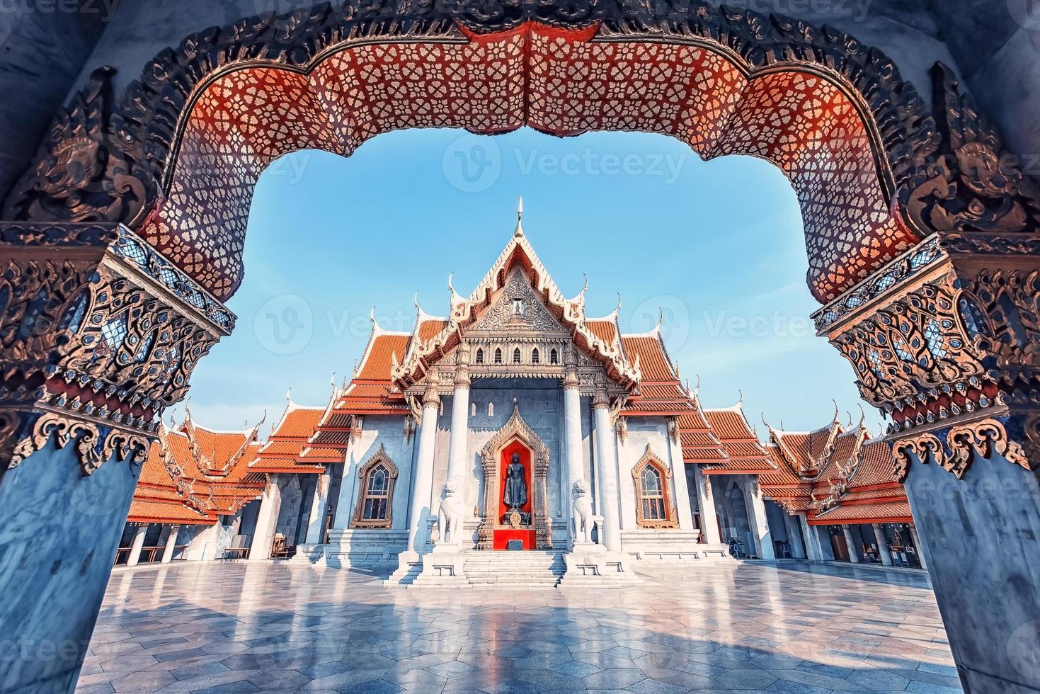 Wat Benchama Bophi Tempel Buddhist in Bangkok foto
