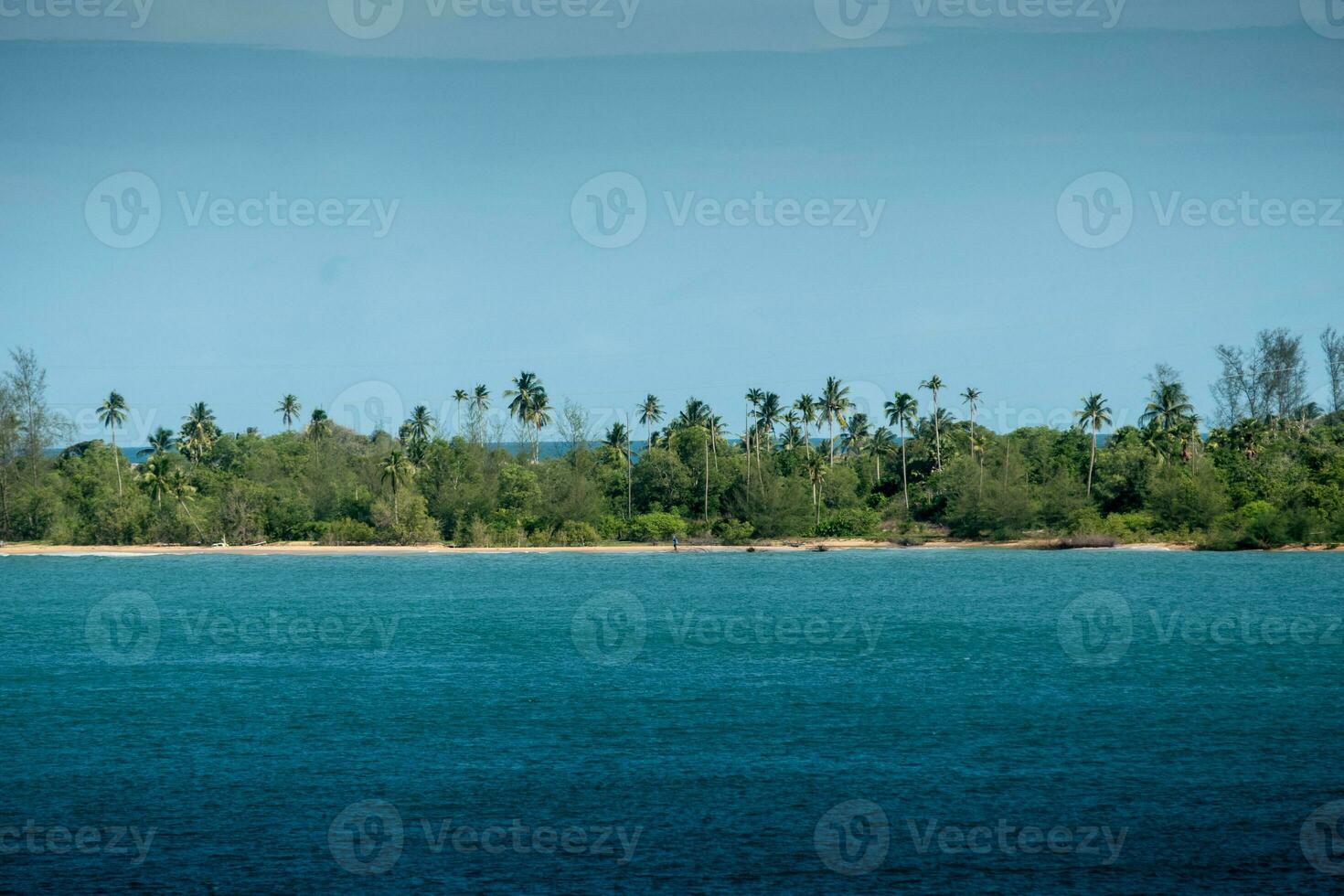 Insel im das Mitte von das Meer und Wald beim Thailand. foto