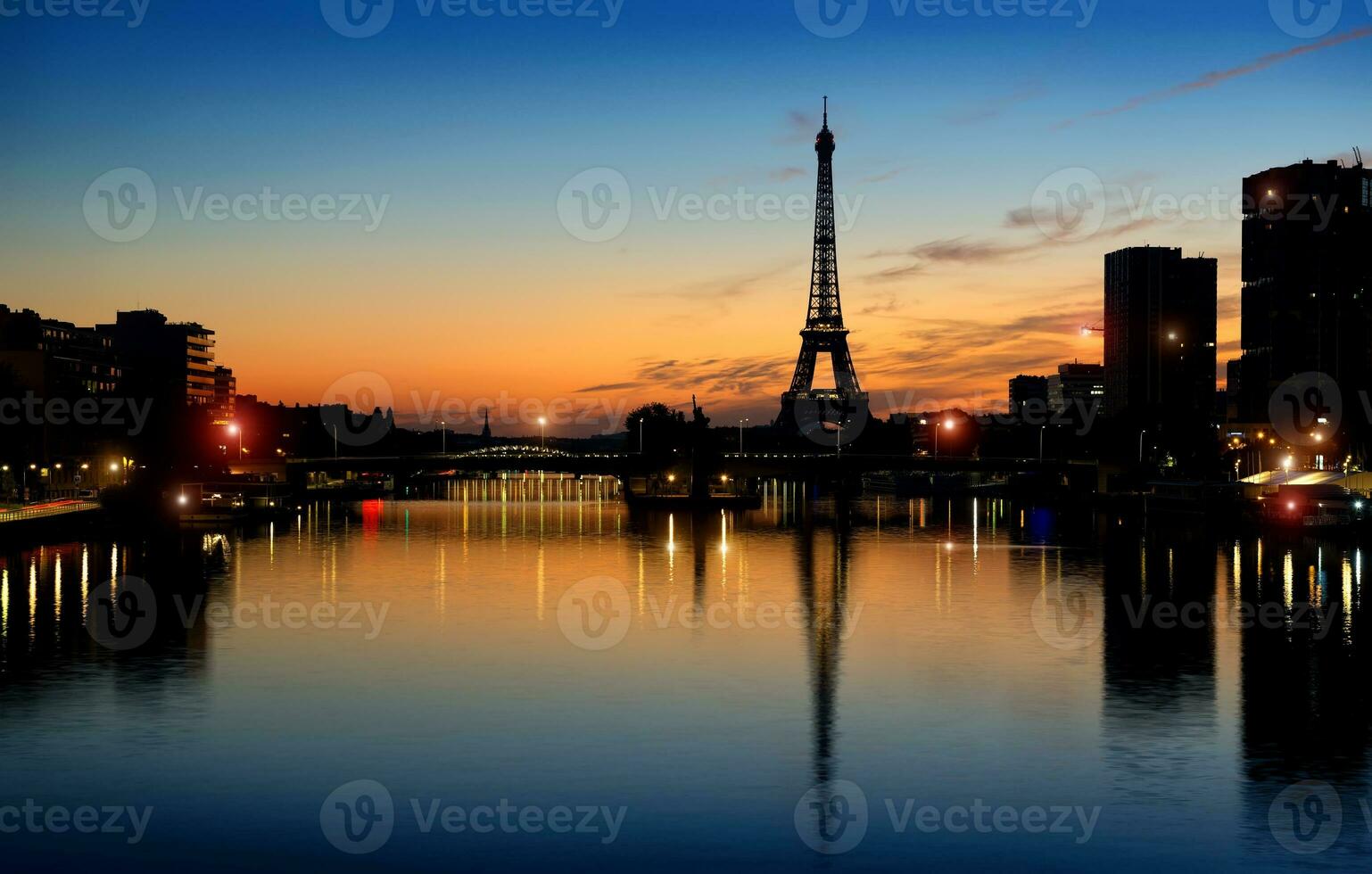 früh Morgen im Paris foto