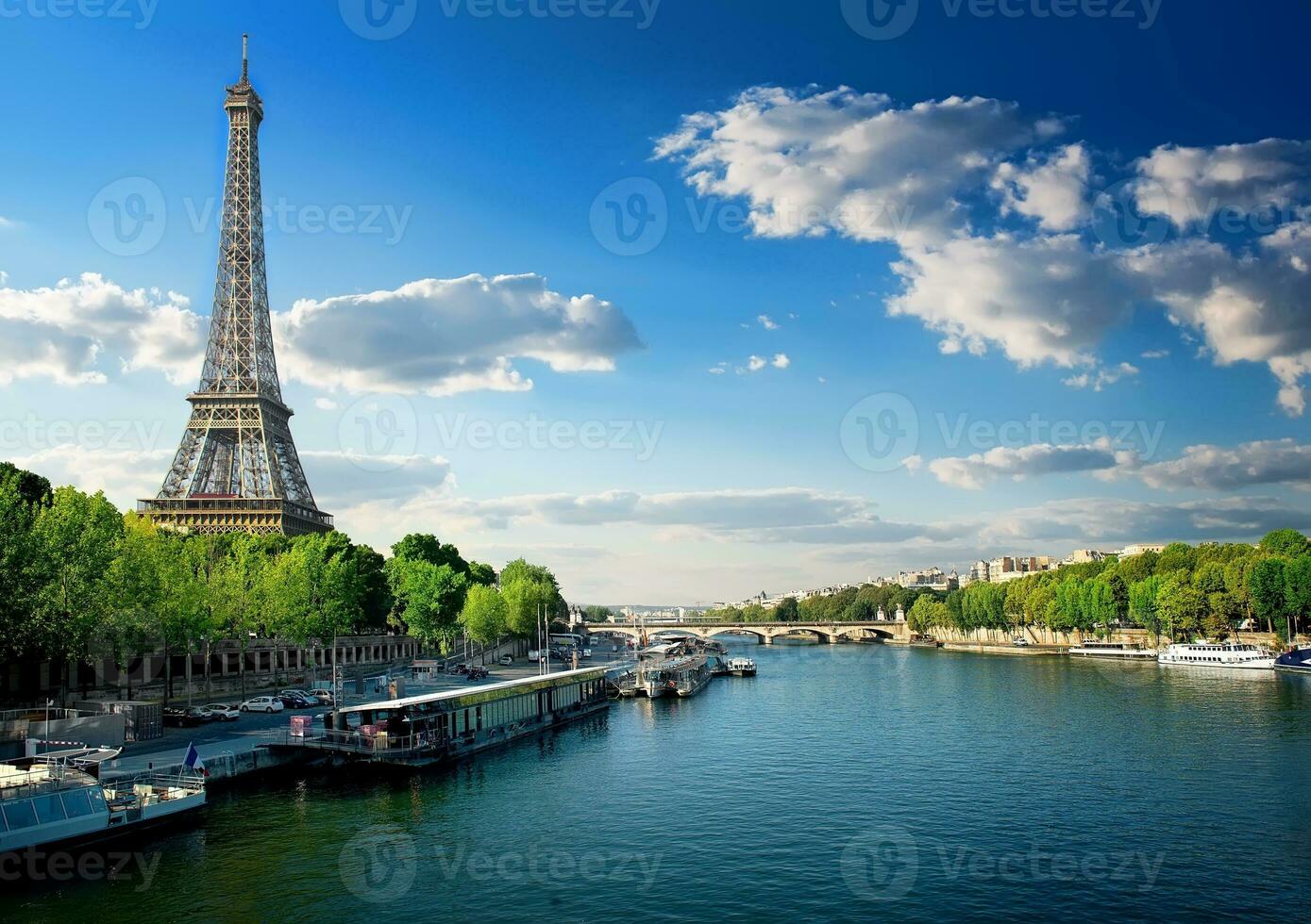 Fluss Seine im Paris foto