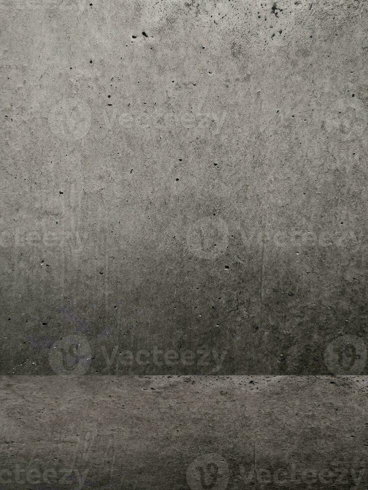 Zement Boden, Zement Mauer zum Hintergrund foto