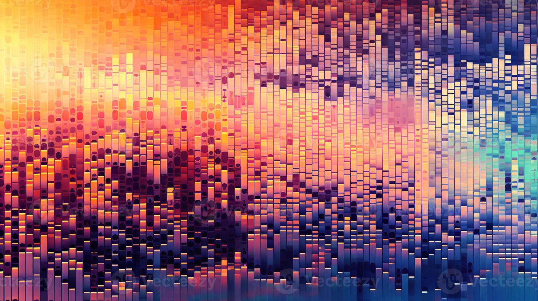 futuristisch Digital pixelig Muster foto