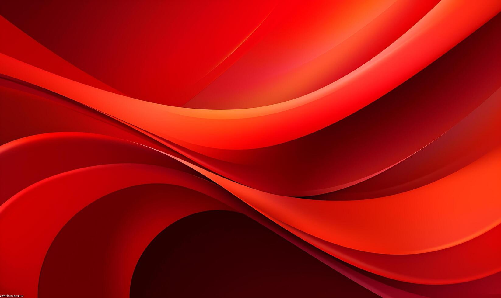 abstrakt Gradient rot Orange Flüssigkeit Welle Hintergrund. ai generiert foto