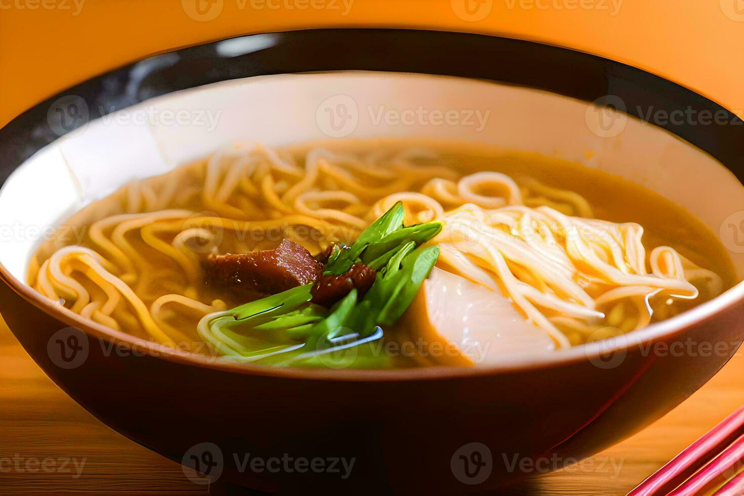 das Ramen japanisch Essen ai generativ Bild foto