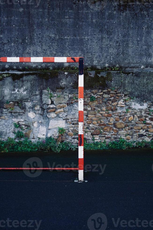 Straßenfußballtor Sportausrüstung foto