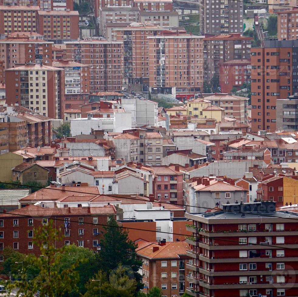 stadtbild von bilbao stadt spanien foto