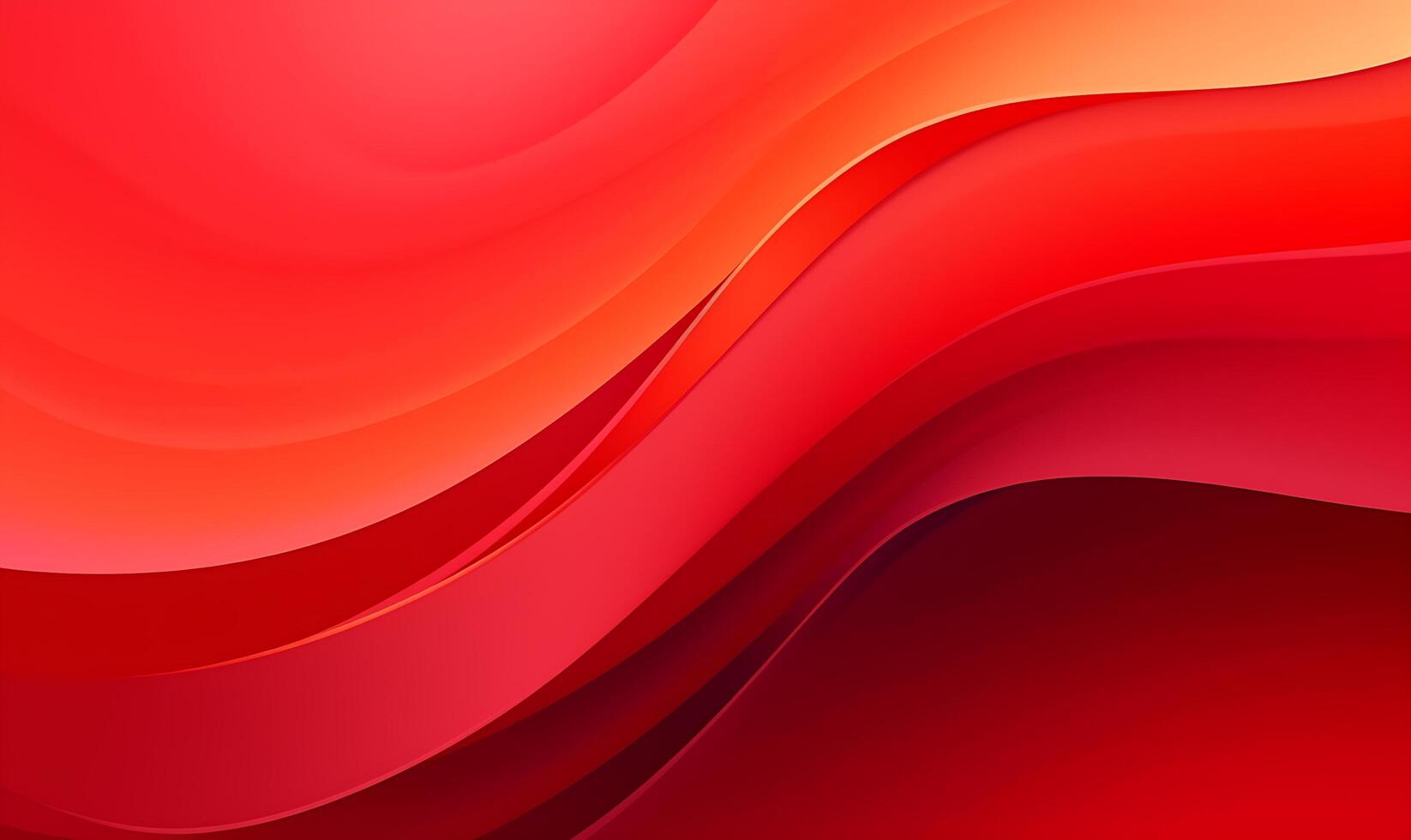 abstrakt rot Orange Flüssigkeit Welle Hintergrund ai generiert foto
