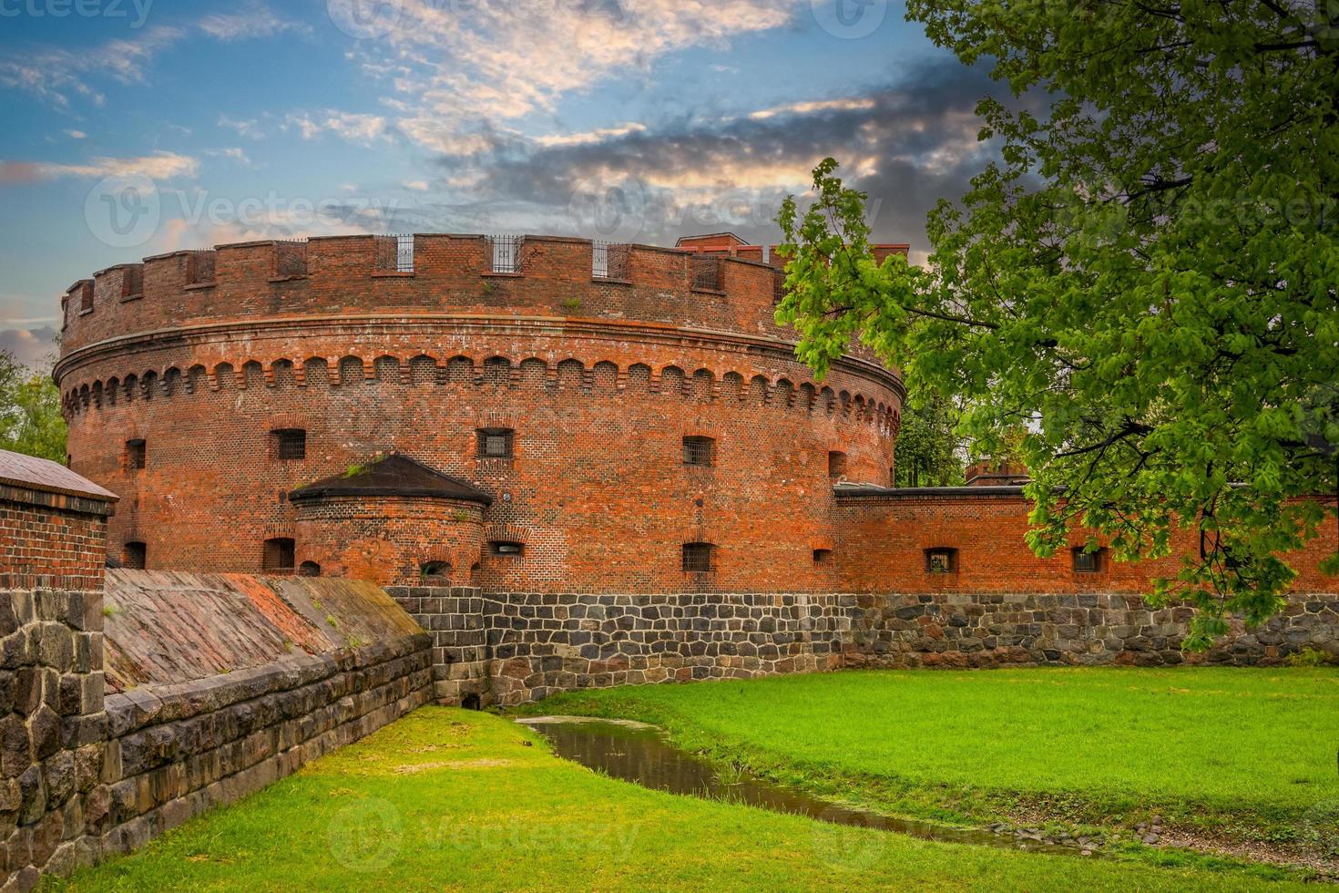 Landschaft mit Blick auf die Festung Palmniken Festung Kaliningrad foto