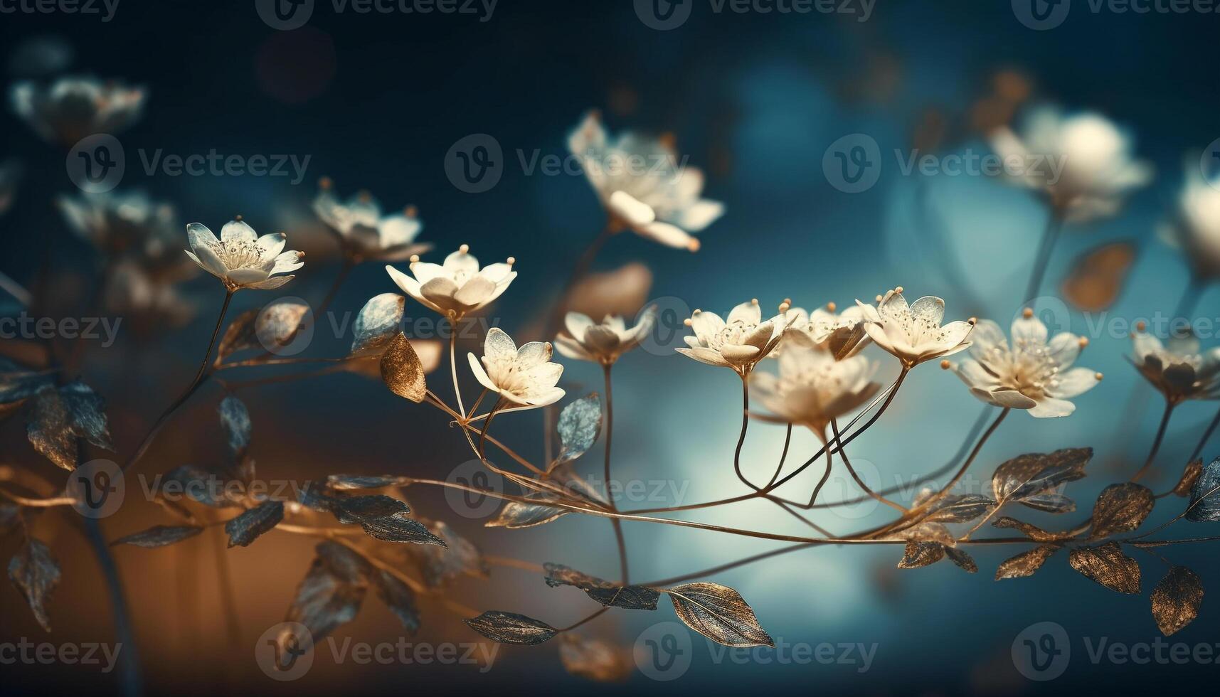 Natur Schönheit scheint durch bunt Wildblumen generiert durch ai foto