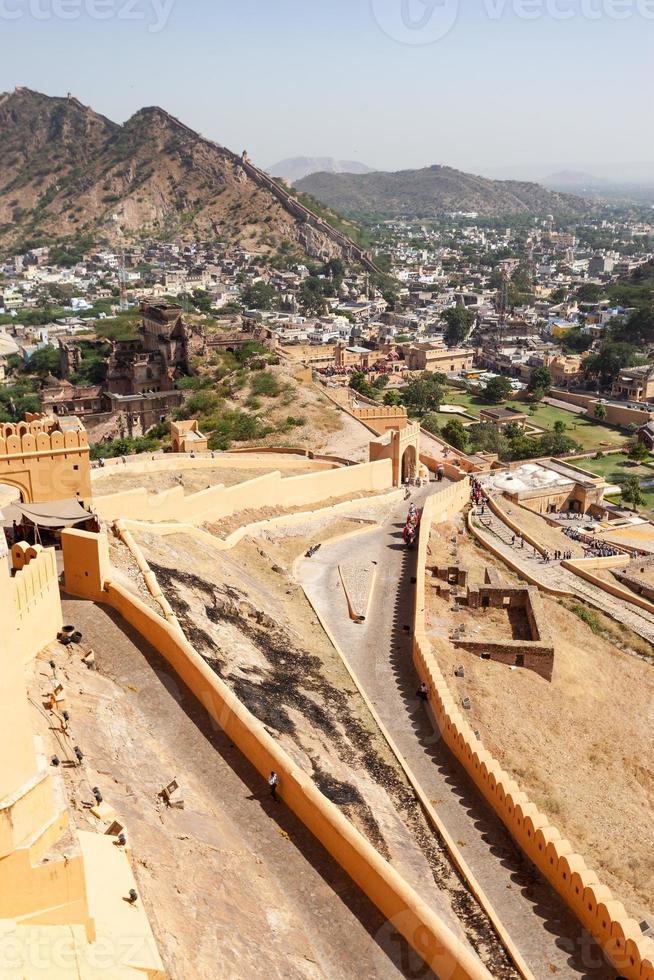 Bernsteinpalast in Jaipur, Rajasthan, Indien foto