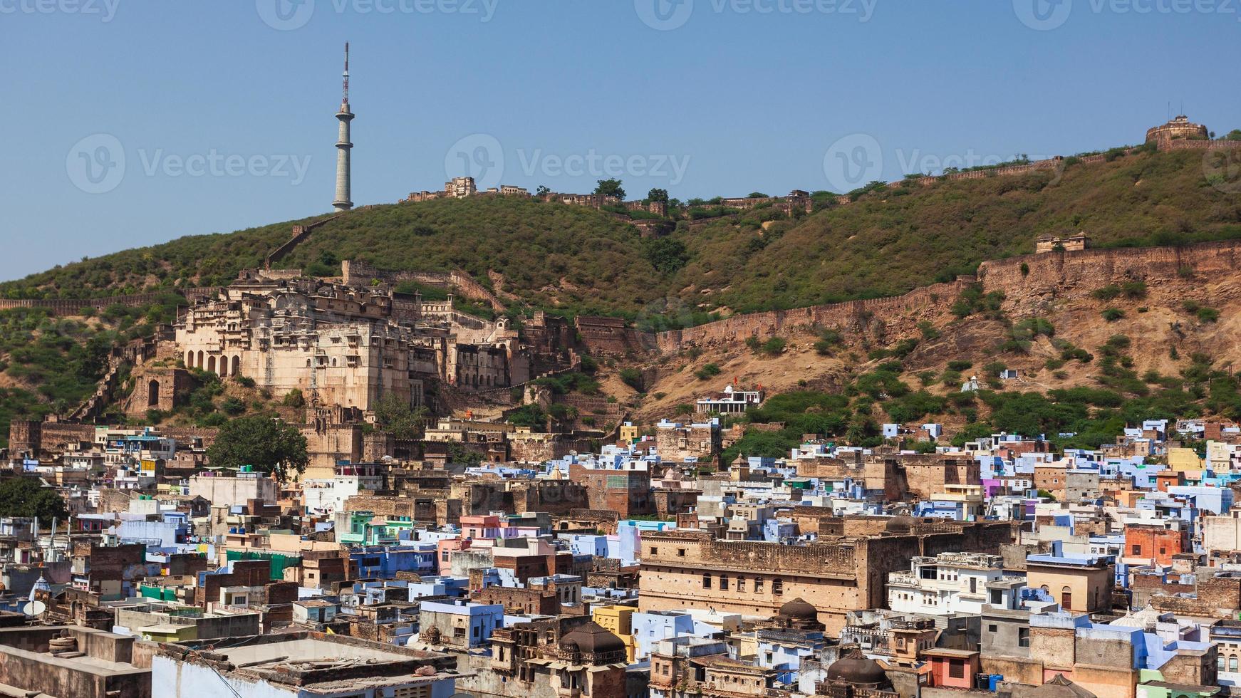 Ansicht von Bundi in Rajasthan, Indien foto