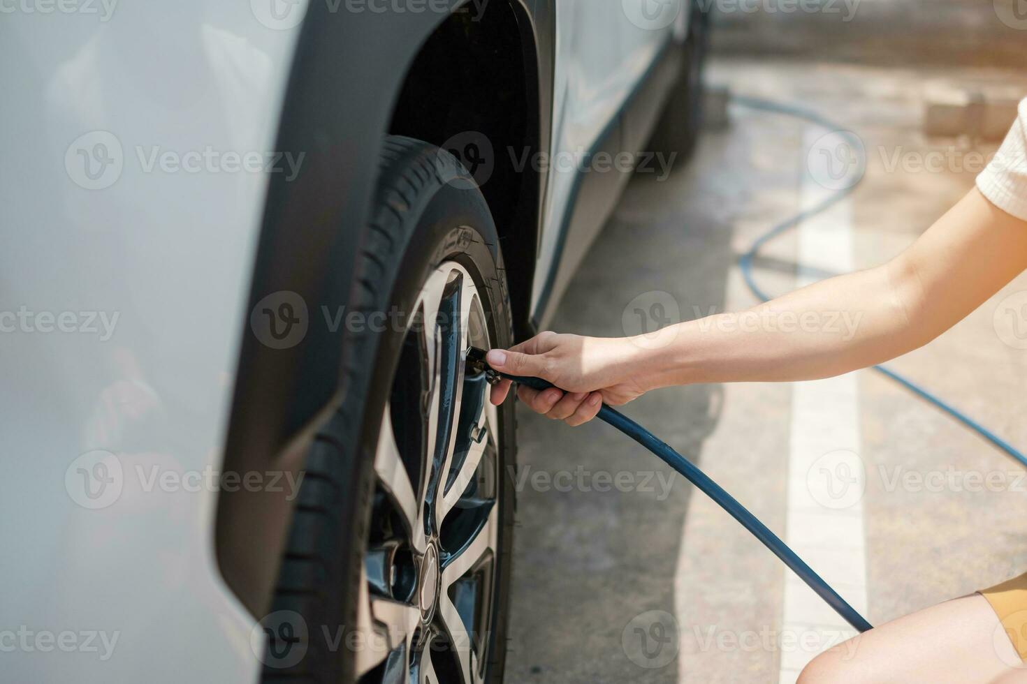 Auto Reifen Luftpumpe Aufblasen Stab,  Doppelkopf-Zinklegierungs-aufblasbares Auto-schnelle füllende Stangen-Reifen-Reparatur-Werkzeuge  : : Auto & Motorrad