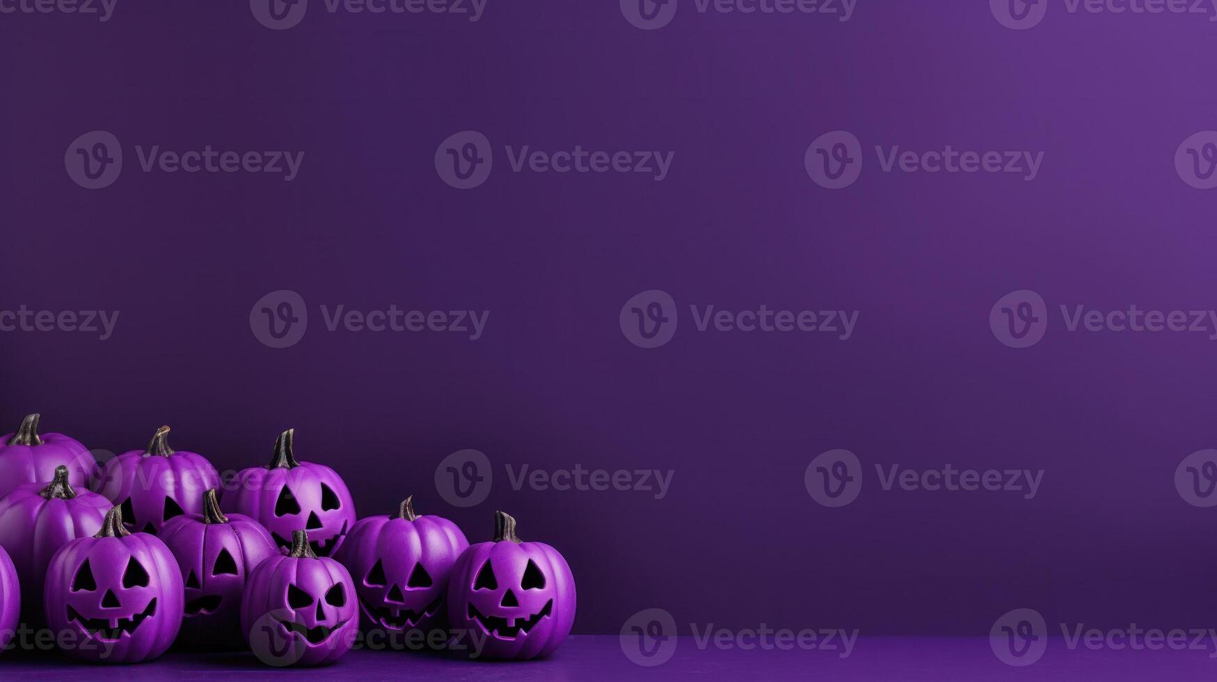 violett Halloween Hintergrund. Illustration ai generativ foto