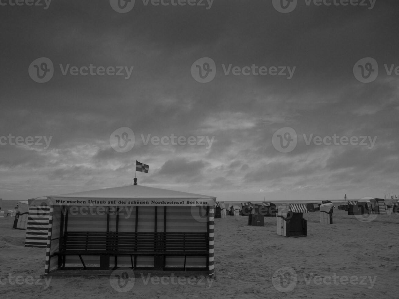 Insel Borkum in Deutschland foto